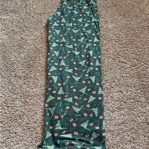 Festive Green Pajama Dress